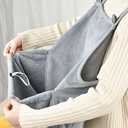 Pet Carrier Apron with Sleeping Pocket, Portable Hands Free Shoulder Front Cat Sling Carrier Bag Soft Breathable Cotton Accompany Carrier Pouch for Small Dog and Cat