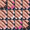 2 x 288PC Short Press on Nails Square Fake Nails Press ons with Glue&Adhesive Tabs, 12 Sizes Glossy&Matte Acrylic Nails Press on Nails Pack Glue Nails Short Stick Nails XS Artificial Fingernails