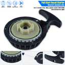 Easy Pull Start Recoil Starter for 2 Stroke 47cc 49cc Pocket Bike Coolster SSR SX50 Mini Moto ATV Quad Pit Dirt Bike 4 Wheel Black