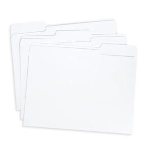 100 White Summit Supplies Colored File Folders - Ocean Tone Colors, 1/3 Cut Tabs, Letter Size, 11pt Durable Paper, Decorative Colored File Folders for Files, 100 Pack