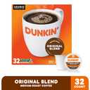 Dunkin' Original Blend Medium Roast Coffee, 32 Keurig K-Cup Pods BBD:10/30/25