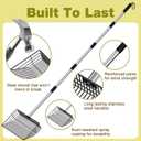 Chicken Poop Scooper with  Fine Mesh Sieve - Heavy Duty Chicken Coop Scoop for Sand, Extra Wide 10 Sifting Shovel Pooper Scooper and Coop Cleaning Must Haves