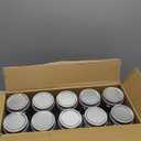 novelinks 16 Ounce Clear Plastic Jars Containers With Screw On Lids - Refillable Round Empty Plastic Slime Storage Containers for Kitchen & Household Storage - BPA Free (20 Pack) (Silver)