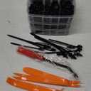 GOOACC 635Pcs Car Push Retainer Clips & Auto Fasteners Assortment -16 Most Popular Sizes Nylon Bumper Fender Rivets with 10 Cable Ties and Fasteners Remover for Toyota GM Ford Honda Acura Chrysler