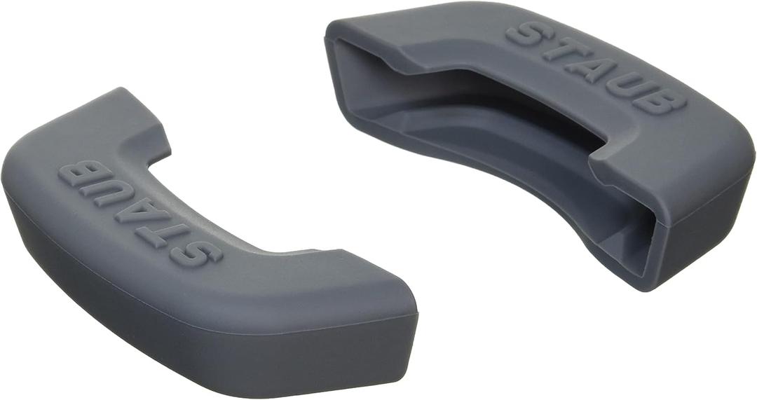 Staub 40511-362 Silicone Handle Cover, Potholder, Mittens, Authentic Product (20 Cm, Gray)