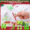 Cinnvoice 64 Sets Christmas Crafts for Adults Christmas Beaded Ornament Kit to Make Includes 24 Green Monsters 16 Xmas Tree Decorations 24 Candy Canes with Gift Cards for DIY Holiday Party Supplies