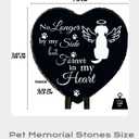 Dog Memorial Garden Stone Sympathy Gift for Loss of Dog, Forever in Memory Remembrance Plaque Pet Passing Away Grave Marker Gift for Healing and Comfort