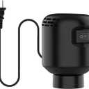 MORECOO Electric Air Pump for Vacuum Storage Bags - Smaller, More Portable, 5000PA Suction Power, 55W Energy Saving, Convenient & Fast Vacuum Bag Pump - Ideal for Travel(Black)