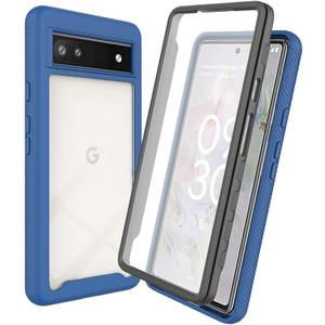 Case for Googel Pixel 6a Case Cover,Anti-Fall and Shock-Absorbing Protective with Screen Protector Case for Googel Pixel 6A 5G G1AZG GX7AS GB62Z GB17L Case Blue