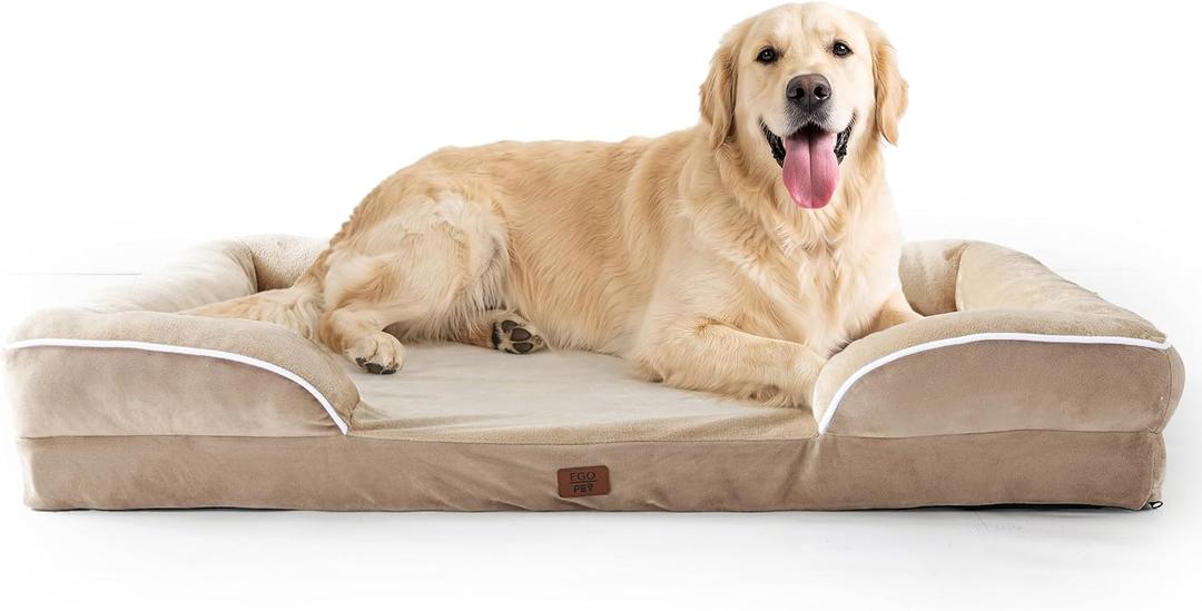 EGOHOME Orthopedic Large Dog Bed, Waterproof Washable L Pet Bed 41"