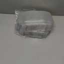 100Pcs Plastic Clear Single Treat Boxes with Full Window - 4x4x1.2inch, Dessert Box for Macarons, Donuts, Parties & Holidays