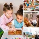 Acrylic Paint Set for Kids & Adults, Art Painting Supplies Kit with 18 Acrylic Paints, Paint Brushes, Canvas, Easel