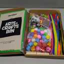 Dan&Darci Arts & Crafts Supplies Kit for Kids and Toddlers - with Storage Bin - Kid & Toddler Art & Craft Set Ages 3, 4, 5, 6, 7 & 8 Years Old - Crafting Materials Box Kits for School or Gift