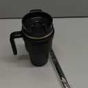 ALOUFEA 20 oz Insulated Coffee Mug Tumbler with Handle, Stainless Steel Travel Mug Tumbler with Lid and Straw,Double Wall Vacuum Leak Proof Ice Coffee Thermal Cup, Black