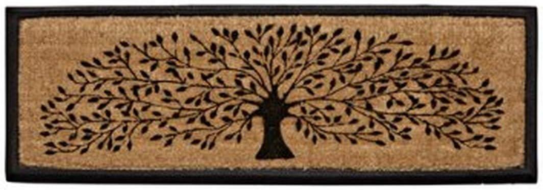 Abbott Collection Long Tree of Life Doormat - Themed Indoor and Outdoor Mats for Front Door - Thick Durable Non-Slip Welcome Mats (18 x 30 Inch)