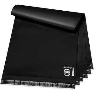 POLYSELLS 100 pcs 12x15.5 Inches Black Poly Mailers Shipping Envelopes, Strong Adhesive Sealing, Waterproof, and Tear-resistant Postal Mailing Bags for Clothing, Books, and Accessories