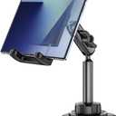 Z Fold Car Mount, [Sturdy Metal Arm] Cup Holder Folding Phone Mount, 360 Adjustable Tablet Phone Stand Truck CupHolder for Galaxy Z Fold 7 6 5 4 3 2, Pixel Fold, Galaxy Tab, 4-13" Device