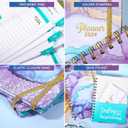 2024 Planner - Planner 2024, Jan 2024 - Dec 2024, 2024 Weekly Monthly Planner with Tabs, 8.4" x 6.3", Hardcover, Back Pocket, Elastic Closure