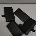 Zhengmy 4 Pcs Christmas Stocking Holders for Mantle Weighted Stocking Holder Fireplace Hangers for Xmas Holiday Party Decoration (Black)