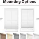 DEZ FURNISHINGS Cordless 1.5" Light Filtering Cellular Shade, 23.5" W x 72" H, White