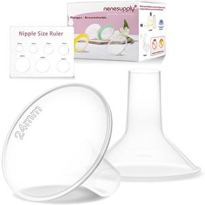 Nenesupply 24mm Flange Compatible with Medela Breast Pump Parts Replace 24mm Flange for Medela Accessories Compatible with Pump in Style Parts Symphony Swing Harmony Work with Personalfit Flex