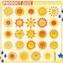 2 x Nezyo 200 Pcs Back to School Sunshine Cutouts Bulletin Board Decorations