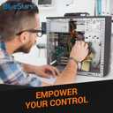 BlueStars DC Motor Speed Controller 9-60V 12V 24V 36V 48V 60V 20A 25KHZ PWM Motor Speed Controller with Forward-Brake-Reverse Switch & Adjustable Potentiometer