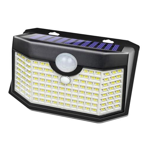 120 LED Bright White Solar Outdoor, 3 Modes Solar Outdoor Garden Light with Motion Sensor, Solar Outdoor Wall Light for Garden, Garage, Street, Patio, Paths, Front Doors (1)