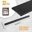 32 Pcs Dent Repair Glue Sticks, 0.43 Dia x 8 Long Black Hot Glue Sticks, Paintless Dent Repair Tool Kit PDR Glue Sticks for Craft Gun and Car Body Repair Dent Remover Tool