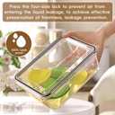 50 PCS Food Storage Containers with Lids Airtight (25 Containers & 25 Lids), 100% Leak Proof Meal Prep Container for Kitchen, BPA-Free Plastic(Polypropylene5), Microwave/Dishwasher Safe, Labels & Pen