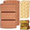 2 Pcs Chocolate Bar Mold Deep Silicone Large Chocolate Molds Break Apart Pyramid Shape Thick Candy Bar Molds