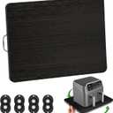 Appliance Slider, Sliding Tray for Coffee Maker, Coffee Pot Slider for Countertop, 360 Rolling Tray Appliance Slider for Kitchen Appliances- Black (9.5 X 14)