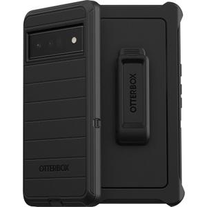 OtterBox Google Pixel 6 Pro (Only) - Defender Series Case - Black - Holster Clip Included - Microbial Defense Protection - Non-Retail Packaging
