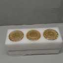 3 Pcs Amber Hammered Glass Shade Replacements for Pendant Light Fixtures Glass Lamp Shade Cover, 1-5/8 Inch Fitter, 4"w x 6"h, Replacement Lamp Globe for Chandelier Wall Light Sconce