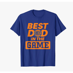 NBA Father's Day Best Dad In The Game Knicks Logo T-Shirt Size XL
