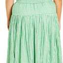 City Chic Amber Puff Sleeves Pleated Set XS