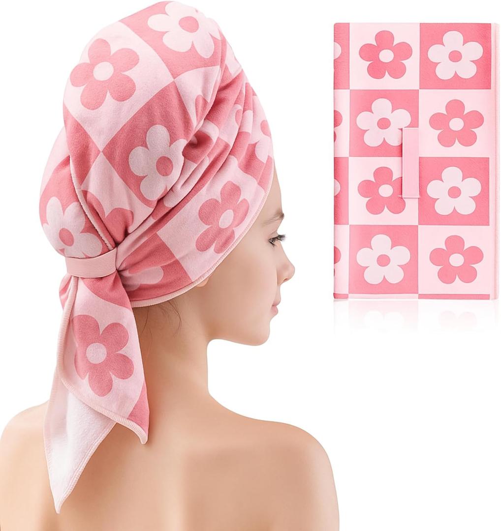40 x 24 Inches Large Microfiber Hair Towels Quick Dry Hair Towel Wrap for Women, Suitable for Home, Recreation, Beach, Yoga, Gym, Camping, Etc