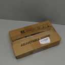 SHAINFUN Grey Elevated Dog Bowls Stand for Large Medium Breeds, 11" Height Adjustable Width 7-10.7", Single Tall Feeder Holder (Bowl Not Included)