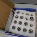 9/16"-18 Open End Lug Nuts - 32pcs OEM Wheel Lug Nuts Compatible with 75-97 F-250/F-350, 02-10 Ram 1500/2500/3500, 05-11 Dakota, 04-09 Durango Chrome Wheel Nuts