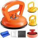 Dent Puller,Car Dent Puller 3 Pack Dent Remover Tool Dent Removal Kit for Car Suction Cup Dent Puller and Dent Repair Kit for Car Body,Screen,Tiles Lifting,Objects Moving (Yellow+Orange+Black)