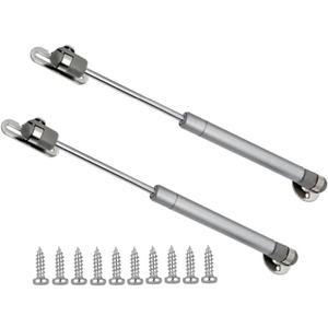 Gas Struts 10 inch, 20N/4.4lb Gas Springs, Lift Support, Lid Stay, Silver 2Pcs