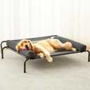 LEXTRO Elevated Dog Bed for Large Dogs Indoor & Outdoor Raised Dog Cot Hammock with Breathable Mesh, Upgraded Installation Method, Off the Ground Lifted Elevated Pet Bed, Platform Frame Pet Cot