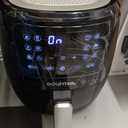 Gourmia Air Fryer - 4 Qt Capacity, FryForce360º, Digital Display with 8 Presets, Roast, Bake, Broil, Dehydrate, Dishwasher Safe Accessories, Compact, Black, 4 Quart