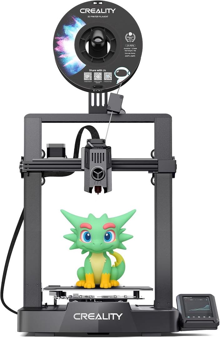 Creality 3D Printer Ender 3 V3 KE Upgraded, 500mm/ s Max High-Speed with Sprite Direct Extruder Supports 300℃ Printing, Auto Leveling 3D Printer for Kids and Beginners, Larger Print Size 250x220x220mm