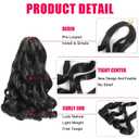 French Curl Braiding Hair 14 Inch Natural Black Curly Braiding Hair 8 Packs Pre Stretched French Curl Braids Loose Wavy Synthetic Hair Extensions for Black Women (14 inch 8 packs)