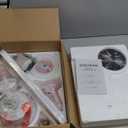 52 Inch White Ceiling Fans with Lights and Remote, Flush Mount Low Profile Ceiling Fan for Bedroom, Living Room, Patio, Dimmable 6 Speeds Noiseless Reversible