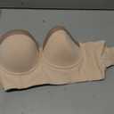 Dvpol 36dd Strapless Bras for Women Longline Beige Pink