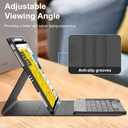 D DINGRICH Keyboard Case for iPad Air 13 inch (M2) 2024, Smart Folio Cover with Pencil Holder, Rechargeable, Magnetic Wireless Keyboard for iPad Air 13, Only Compatible with Model A2898/A2899/A2900