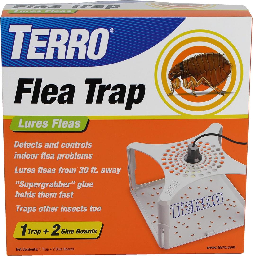 Terro T230 Indoor Electric Flea Trap and Killer - Refillable Flea Traps for Inside Your Home (Pack of 1)
