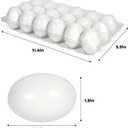 JOYIN 36 Pcs Easter White Wooden Egg, Fake Eggs Plain Decorating for DIY Paint Your Own Egg Decor, Easter Craft, Basket Stuffers, School Activities Supplies